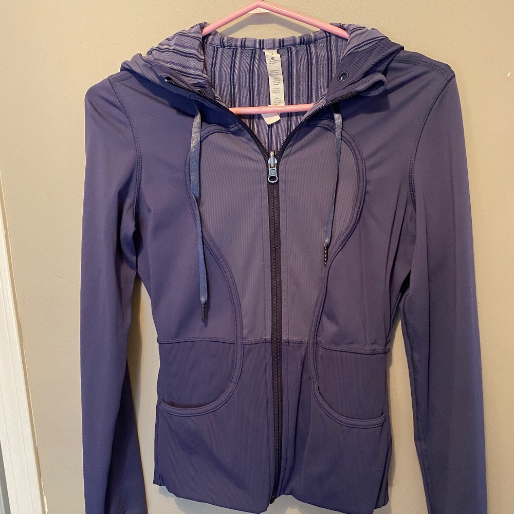 Purple lulu lemon zipped hoodie